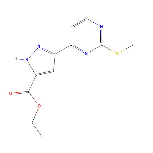 ethyl 3-(2-methylsulfanylpyrimidin-4-yl)-1H-pyrazole-5-carboxylate (CAS: 1403333-55-0) - Related Chemical Product