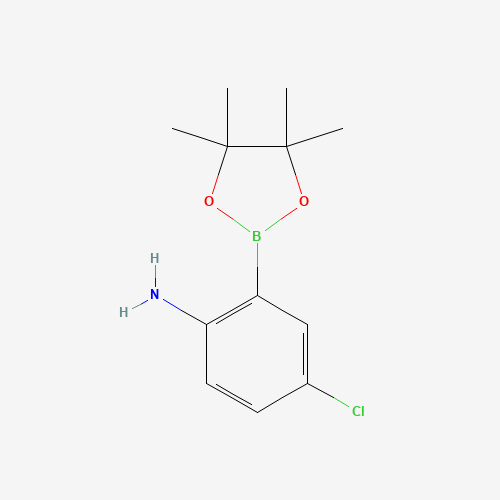 4-chloro-2-(4,4,5,5-tetramethyl-1,3,2-dioxaborolan-2-yl)aniline (CAS: 1073371-77-3) - Related Chemical Product