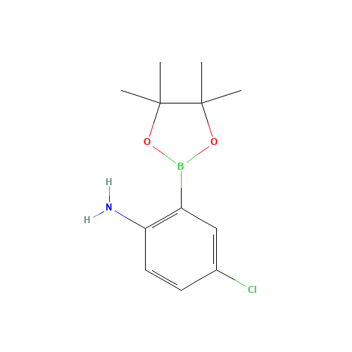4-chloro-2-(4,4,5,5-tetramethyl-1,3,2-dioxaborolan-2-yl)aniline (CAS: 1073371-77-3) - Related Chemical Product