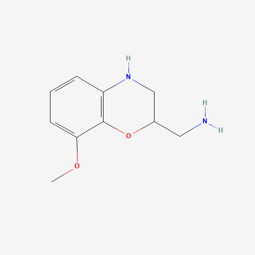 (8-methoxy-3,4-dihydro-2H-1,4-benzoxazin-2-yl)methanamine (CAS: 1257703-85-7) - Related Chemical Product