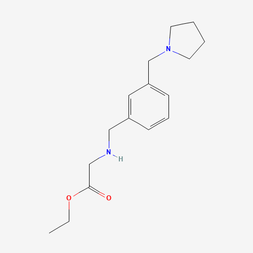 ethyl 2-[[3-(pyrrolidin-1-ylmethyl)phenyl]methylamino]acetate (CAS: 1228587-58-3) - Related Chemical Product