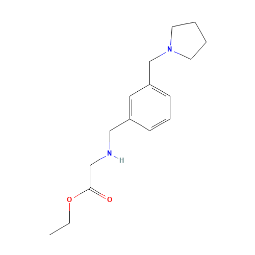 ethyl 2-[[3-(pyrrolidin-1-ylmethyl)phenyl]methylamino]acetate (CAS: 1228587-58-3) - Related Chemical Product