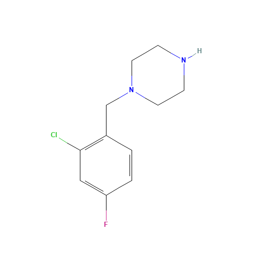 1-[(2-chloro-4-fluorophenyl)methyl]piperazine (CAS: 118630-33-4) - Related Chemical Product