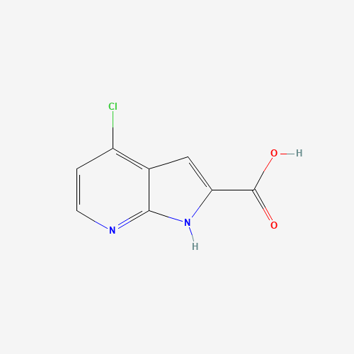 4-chloro-1H-pyrrolo[2,3-b]pyridine-2-carboxylic acid (CAS: 1211583-37-7) - Chemical Structure and Molecular Formula 