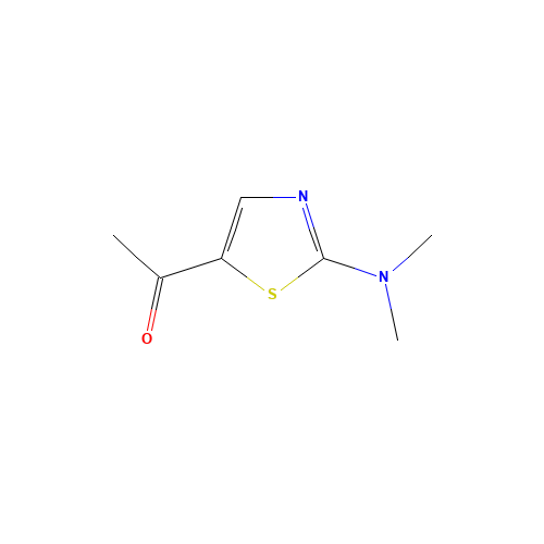 1-[2-(dimethylamino)-1,3-thiazol-5-yl]ethanone (CAS: 118134-24-0) - Chemical Structure and Molecular Formula 