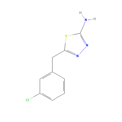 5-[(3-chlorophenyl)methyl]-1,3,4-thiadiazol-2-amine (CAS: 39181-49-2) - Related Chemical Product
