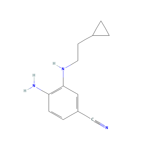 4-amino-3-(2-cyclopropylethylamino)benzonitrile (CAS: 864274-46-4) - Related Chemical Product