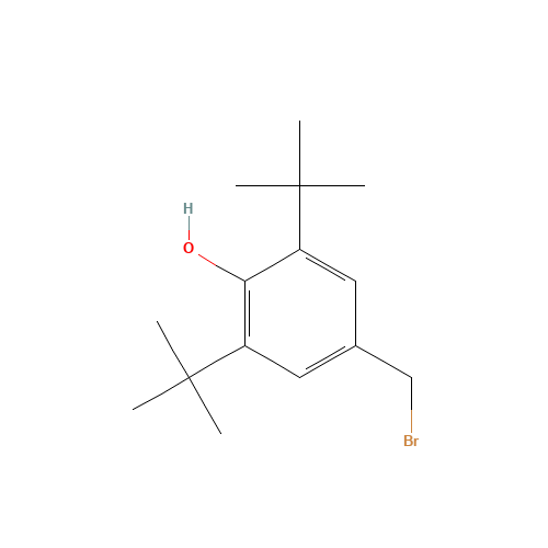 4-(bromomethyl)-2,6-ditert-butylphenol (CAS: 2091-51-2) - Chemical Structure and Molecular Formula 