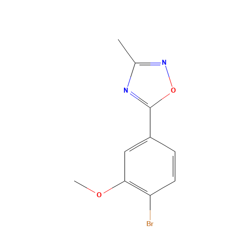 5-(4-bromo-3-methoxyphenyl)-3-methyl-1,2,4-oxadiazole (CAS: 1231191-78-8) - Related Chemical Product