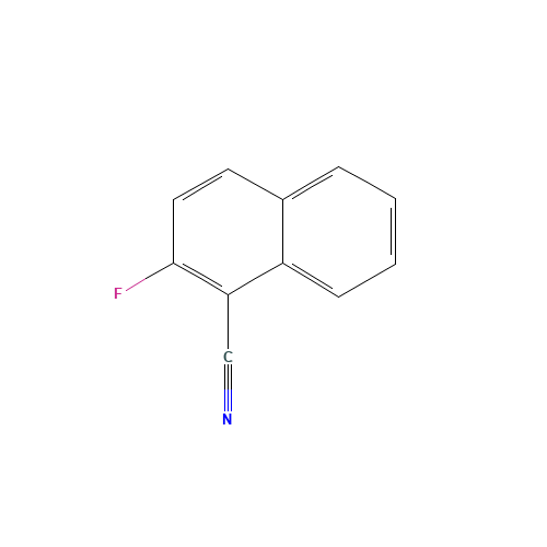 2-fluoronaphthalene-1-carbonitrile (CAS: 33718-12-6) - Chemical Structure and Molecular Formula 