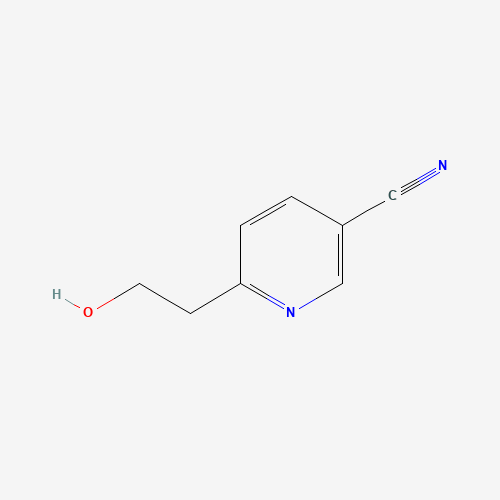 6-(2-hydroxyethyl)pyridine-3-carbonitrile (CAS: 106652-46-4) - Chemical Structure and Molecular Formula 