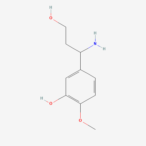 5-(1-amino-3-hydroxypropyl)-2-methoxyphenol (CAS: 886366-32-1) - Related Chemical Product