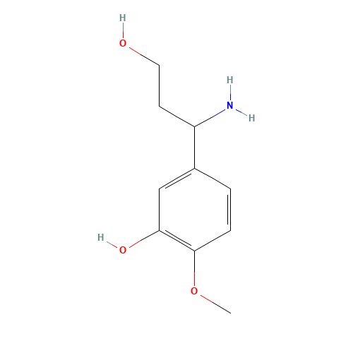 5-(1-amino-3-hydroxypropyl)-2-methoxyphenol (CAS: 886366-32-1) - Related Chemical Product