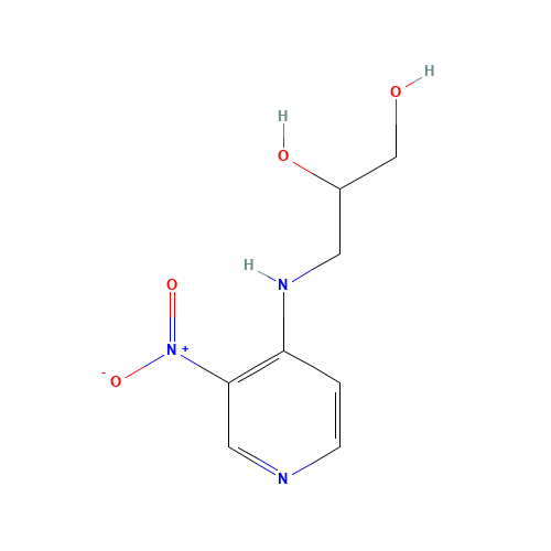 3-[(3-nitropyridin-4-yl)amino]propane-1,2-diol (CAS: 105630-60-2) - Related Chemical Product