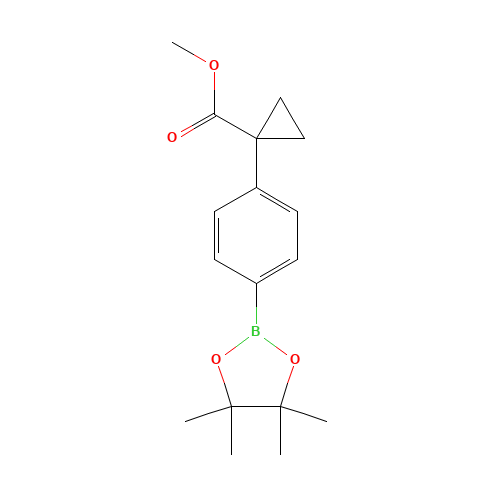 methyl 1-[4-(4,4,5,5-tetramethyl-1,3,2-dioxaborolan-2-yl)phenyl]cyclopropane-1-carboxylate (CAS: 1396007-85-4) - Related Chemical Product