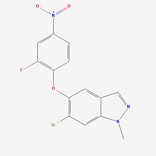 6-bromo-5-(2-fluoro-4-nitrophenoxy)-1-methylindazole (CAS: 1206800-24-9) - Related Chemical Product