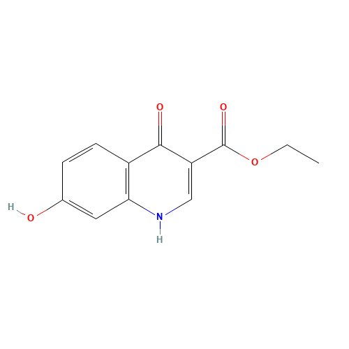 ethyl 7-hydroxy-4-oxo-1H-quinoline-3-carboxylate (CAS: 104047-30-5) - Chemical Structure and Molecular Formula 