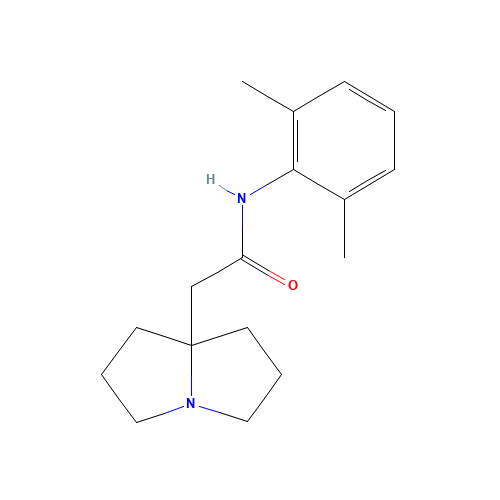 N-(2,6-dimethylphenyl)-2-(1,2,3,5,6,7-hexahydropyrrolizin-8-yl)acetamide (CAS: 88069-67-4) - Related Chemical Product