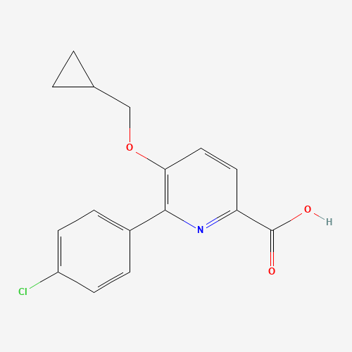 6-(4-chlorophenyl)-5-(cyclopropylmethoxy)pyridine-2-carboxylic acid (CAS: 1364677-94-0) - Related Chemical Product