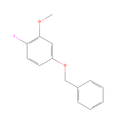 1-iodo-2-methoxy-4-phenylmethoxybenzene (CAS: 1393469-35-6) - Chemical Structure and Molecular Formula 