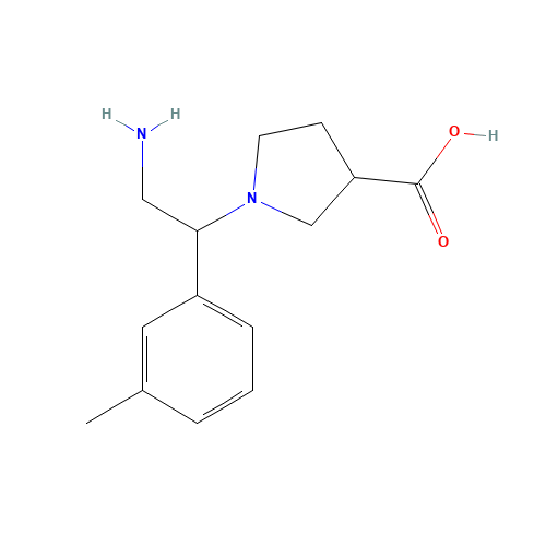 1-[2-amino-1-(3-methylphenyl)ethyl]pyrrolidine-3-carboxylic acid (CAS: 886363-94-6) - Related Chemical Product