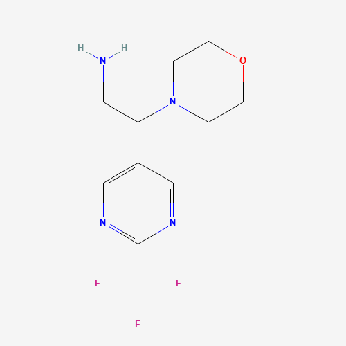2-morpholin-4-yl-2-[2-(trifluoromethyl)pyrimidin-5-yl]ethanamine (CAS: 1192570-20-9) - Related Chemical Product