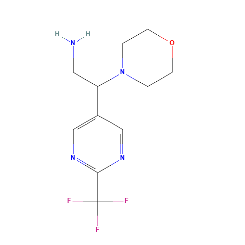2-morpholin-4-yl-2-[2-(trifluoromethyl)pyrimidin-5-yl]ethanamine (CAS: 1192570-20-9) - Related Chemical Product