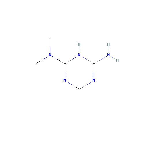 6-N,6-N,4-trimethyl-1,4-dihydro-1,3,5-triazine-2,6-diamine (CAS: 757178-57-7) - Chemical Structure and Molecular Formula 