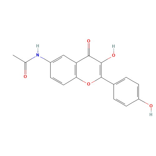 N-[3-hydroxy-2-(4-hydroxyphenyl)-4-oxochromen-6-yl]acetamide (CAS: 1187016-69-8) - Related Chemical Product