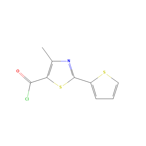 4-methyl-2-thiophen-2-yl-1,3-thiazole-5-carbonyl chloride (CAS: 640743-63-1) - Related Chemical Product