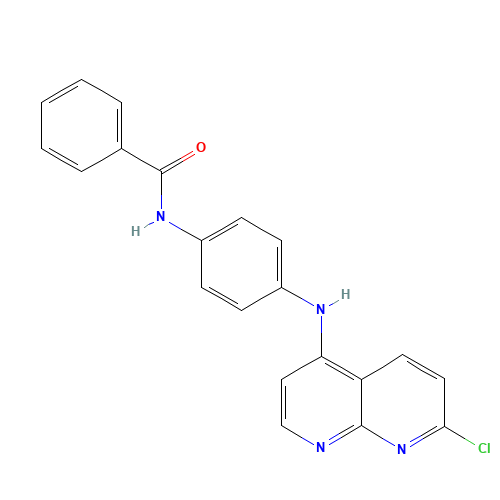 N-[4-[(7-chloro-1,8-naphthyridin-4-yl)amino]phenyl]benzamide (CAS: 1203509-92-5) - Related Chemical Product