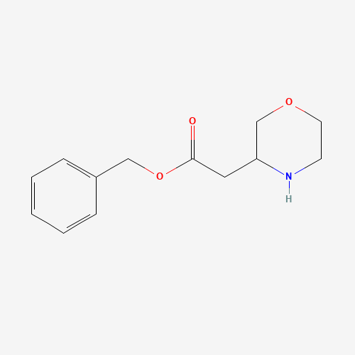 benzyl 2-morpholin-3-ylacetate (CAS: 885273-91-6) - Chemical Structure and Molecular Formula 