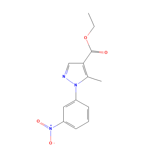 ethyl 5-methyl-1-(3-nitrophenyl)pyrazole-4-carboxylate (CAS: 209539-45-7) - Related Chemical Product
