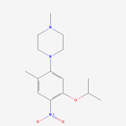 1-methyl-4-(2-methyl-4-nitro-5-propan-2-yloxyphenyl)piperazine (CAS: 1462950-88-4) - Related Chemical Product