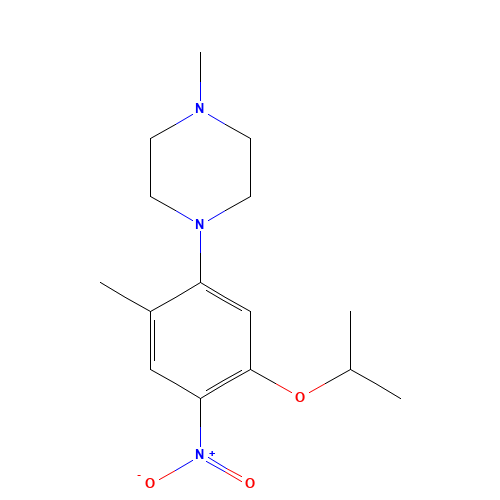 1-methyl-4-(2-methyl-4-nitro-5-propan-2-yloxyphenyl)piperazine (CAS: 1462950-88-4) - Related Chemical Product