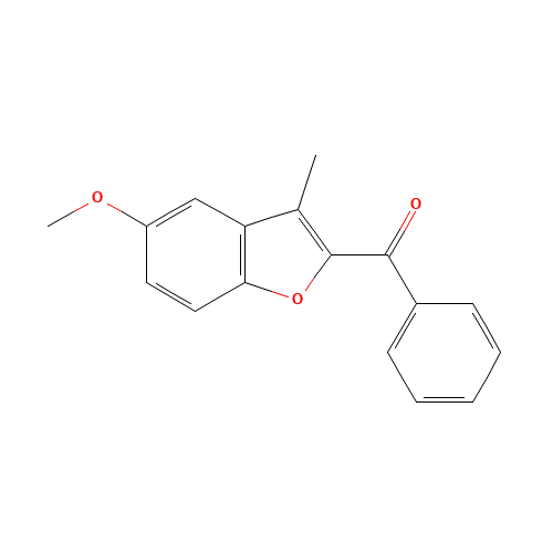(5-methoxy-3-methyl-1-benzofuran-2-yl)-phenylmethanone (CAS: 303145-44-0) - Related Chemical Product