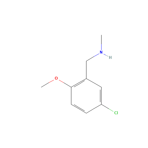 1-(5-chloro-2-methoxyphenyl)-N-methylmethanamine (CAS: 823188-85-8) - Chemical Structure and Molecular Formula 