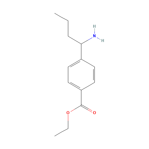 ethyl 4-(1-aminobutyl)benzoate (CAS: 1391047-35-0) - Chemical Structure and Molecular Formula 