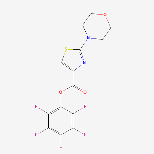 (2,3,4,5,6-pentafluorophenyl) 2-morpholin-4-yl-1,3-thiazole-4-carboxylate (CAS: 921939-02-8) - Related Chemical Product