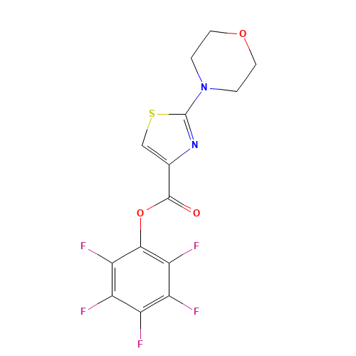 (2,3,4,5,6-pentafluorophenyl) 2-morpholin-4-yl-1,3-thiazole-4-carboxylate (CAS: 921939-02-8) - Related Chemical Product