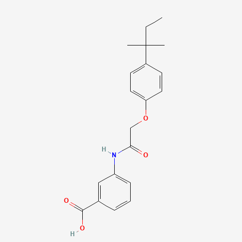 3-[[2-[4-(2-methylbutan-2-yl)phenoxy]acetyl]amino]benzoic acid (CAS: 649773-66-0) - Related Chemical Product