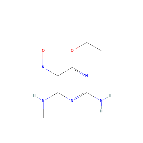 4-N-methyl-5-nitroso-6-propan-2-yloxypyrimidine-2,4-diamine (CAS: 92673-47-7) - Related Chemical Product