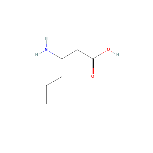 3-aminohexanoic acid (CAS: 58521-63-4) - Chemical Structure and Molecular Formula 