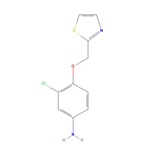 3-chloro-4-(1,3-thiazol-2-ylmethoxy)aniline (CAS: 851545-79-4) - Related Chemical Product