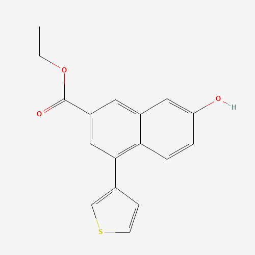 ethyl 7-hydroxy-4-thiophen-3-ylnaphthalene-2-carboxylate (CAS: 1160271-03-3) - Related Chemical Product