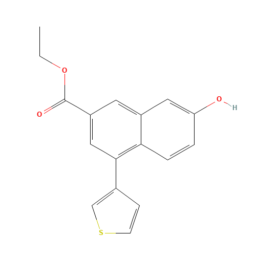 ethyl 7-hydroxy-4-thiophen-3-ylnaphthalene-2-carboxylate (CAS: 1160271-03-3) - Related Chemical Product