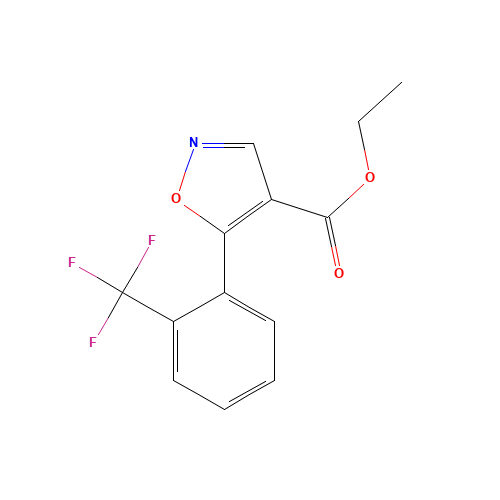 ethyl 5-[2-(trifluoromethyl)phenyl]-1,2-oxazole-4-carboxylate (CAS: 76344-91-7) - Related Chemical Product