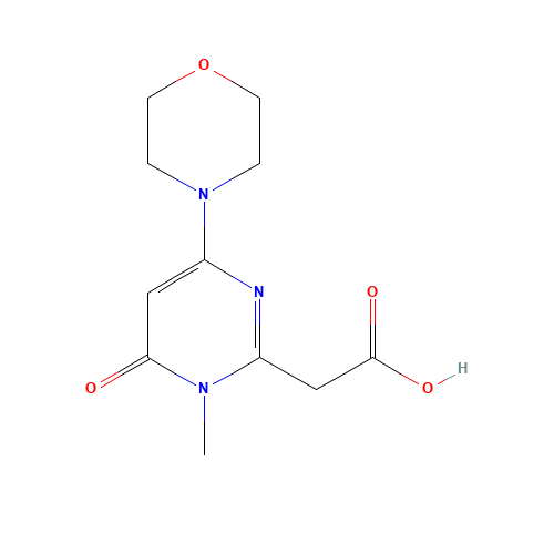 2-(1-methyl-4-morpholin-4-yl-6-oxopyrimidin-2-yl)acetic acid (CAS: 1260981-31-4) - Related Chemical Product