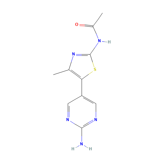 N-[5-(2-aminopyrimidin-5-yl)-4-methyl-1,3-thiazol-2-yl]acetamide (CAS: 887310-30-7) - Related Chemical Product