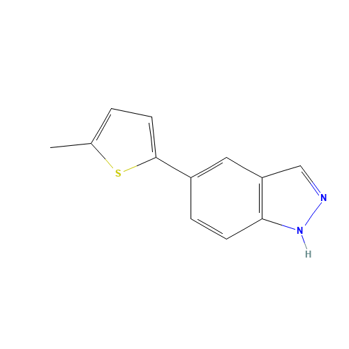 5-(5-methylthiophen-2-yl)-1H-indazole (CAS: 885272-88-8) - Related Chemical Product